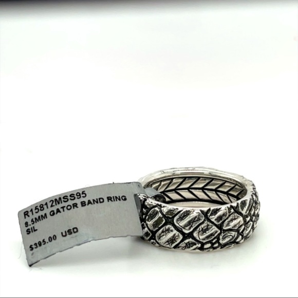 New David Yurman Naturals Gator Ring Men’s 925 Sterling Silver Size 9.5 - Picture 7 of 9